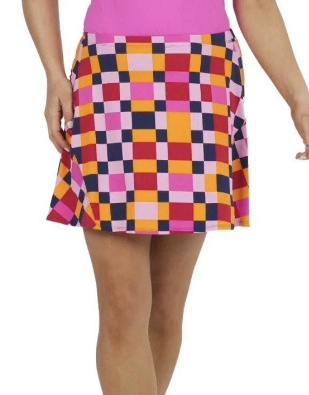 NWT IBKUL Annalise Swing Skort Womens Size Large Pickleball Golf Tennis UPF 50+